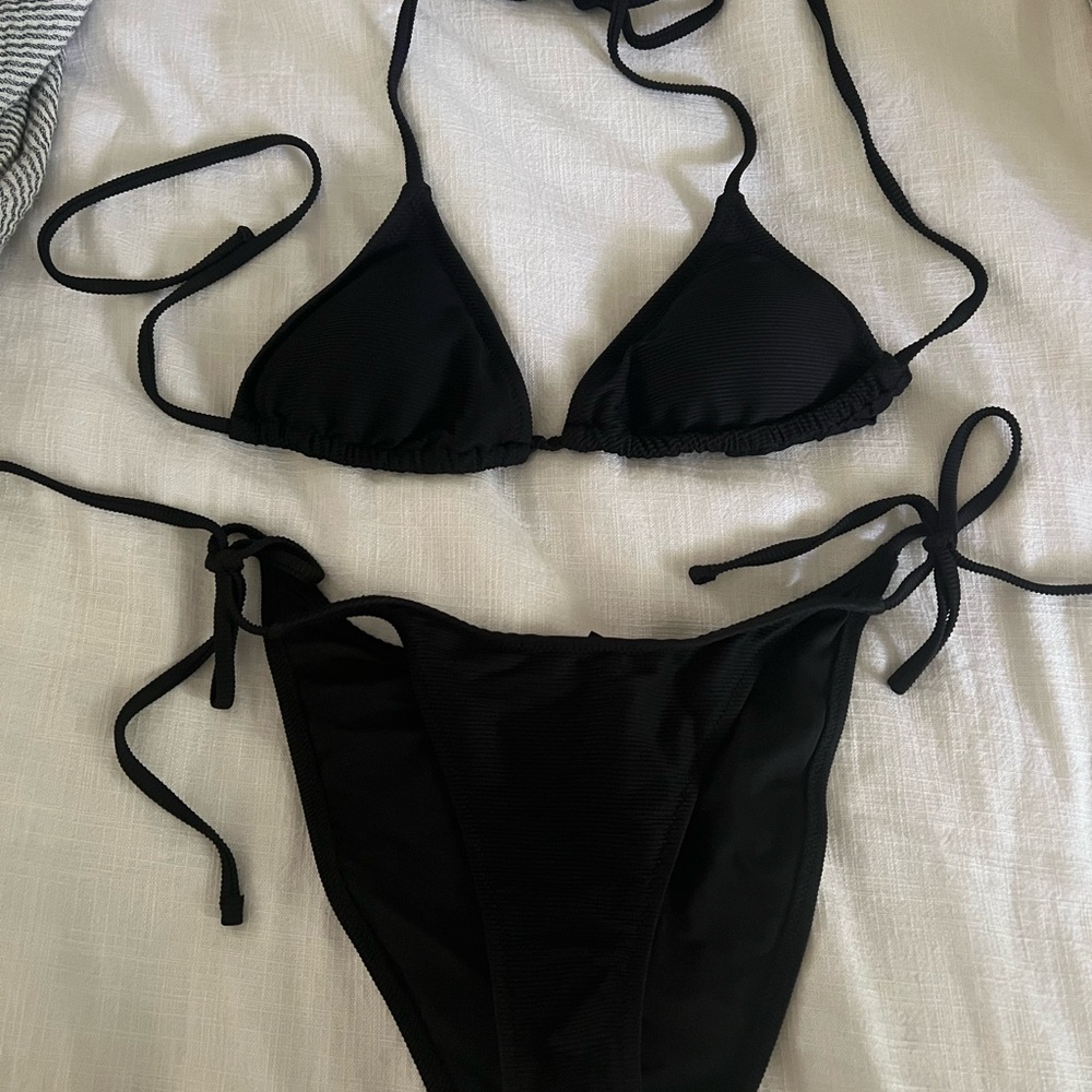 J. Crew Black Bikini Set
